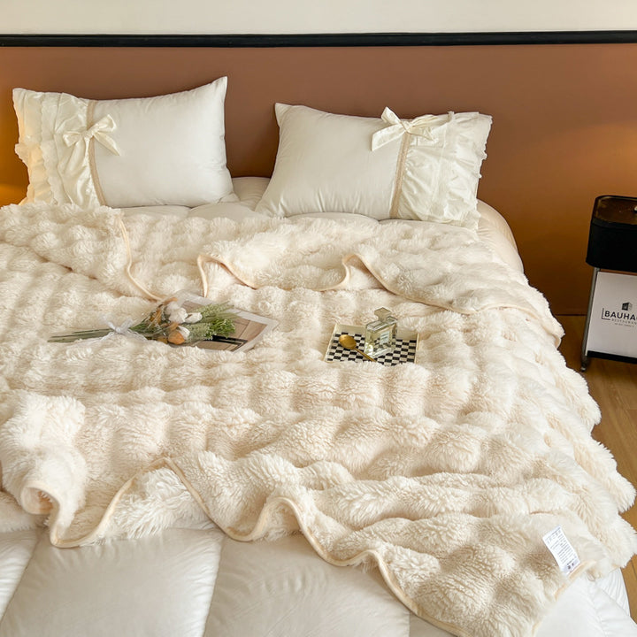 Ultra-weiche strukturierte Fleece-Decke Karnz
