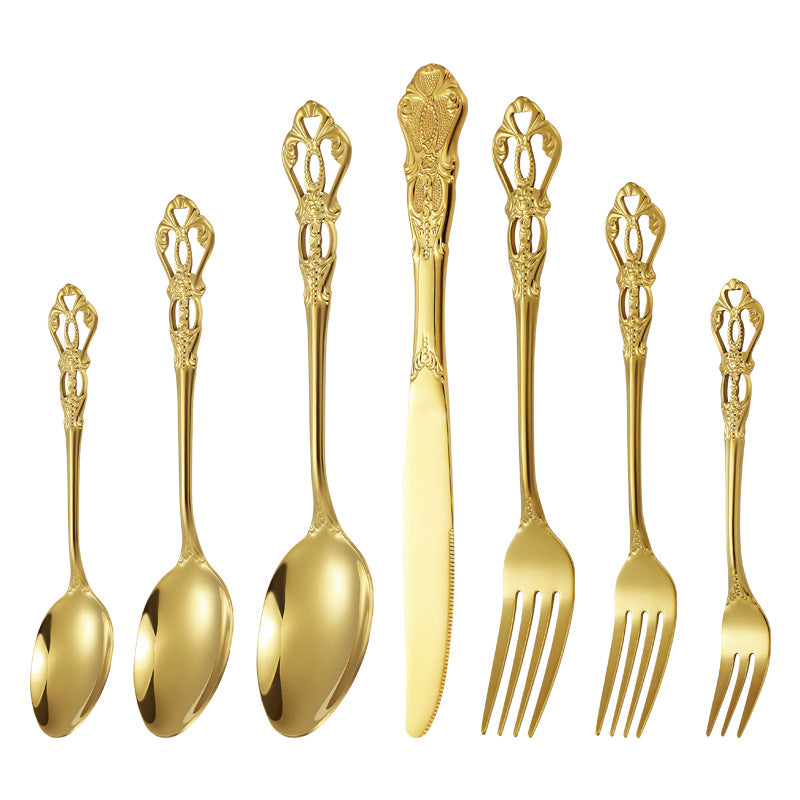 Elegante und Kunstvoll Gestaltete Salatgabel Karnz