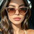 Damen modische Sonnenbrille im eleganten Transparent-Design Karnz