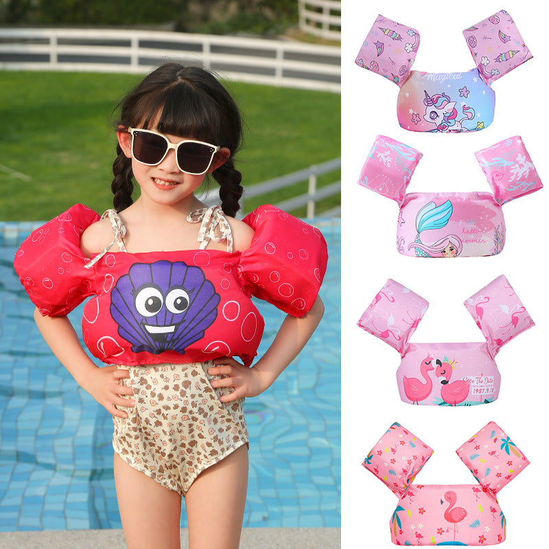 Damen Aufblasbare Schwimmhilfe mit farbigem Flamingo-Design Karnz