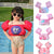Damen Aufblasbare Schwimmhilfe mit farbigem Flamingo-Design Karnz