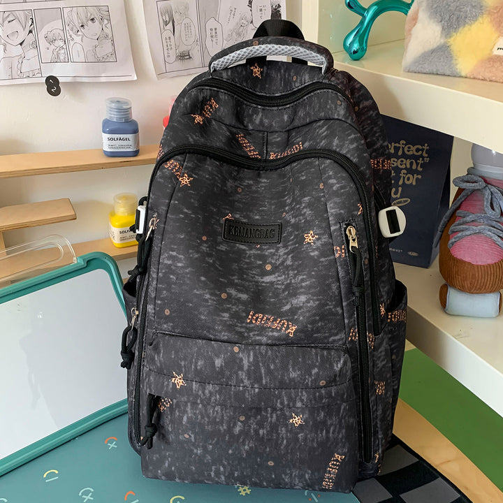 Verspielt Illustrierter Schulrucksack Karnz