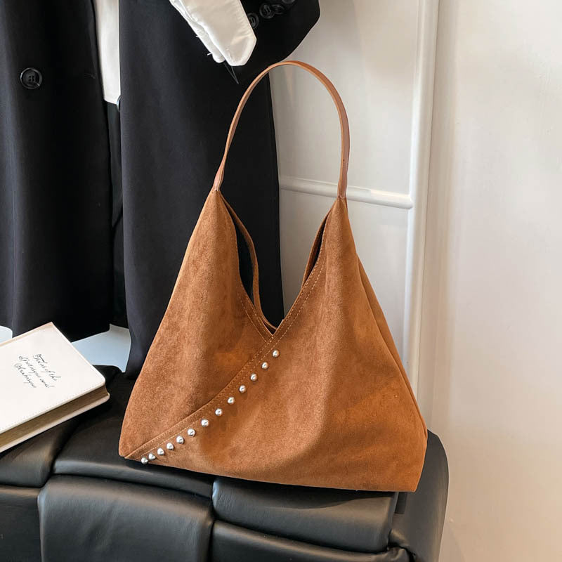 WoUnique Textured Suede Hobo Tasche Karnz