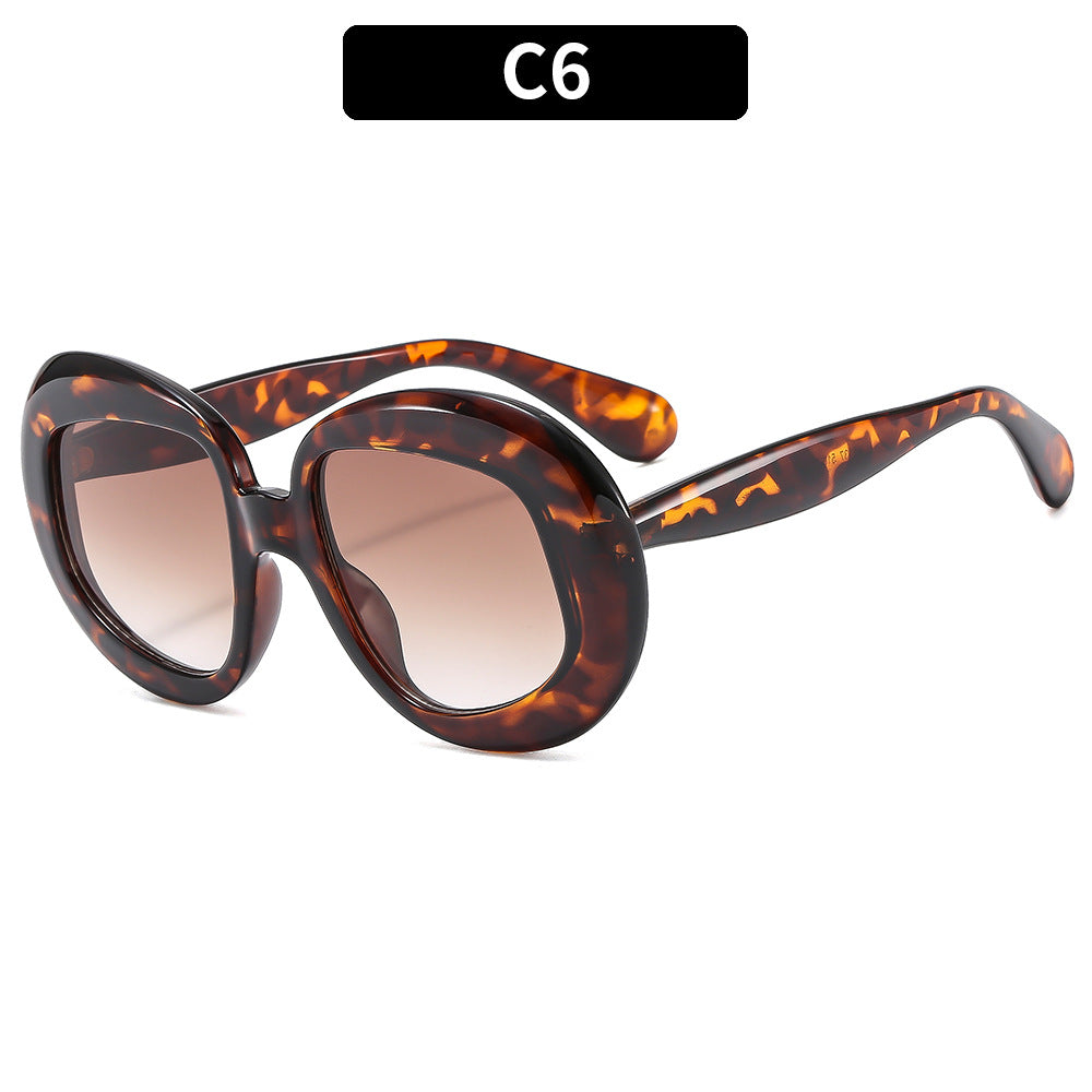 Oversized Retro-inspirierte Sonnenbrille