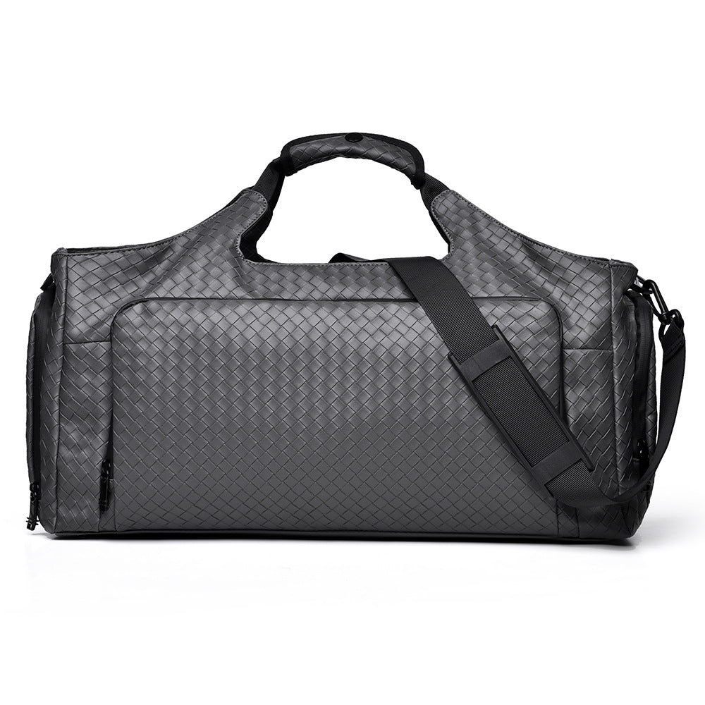Gewebte Leder Reise-Duffel-Tasche Karnz