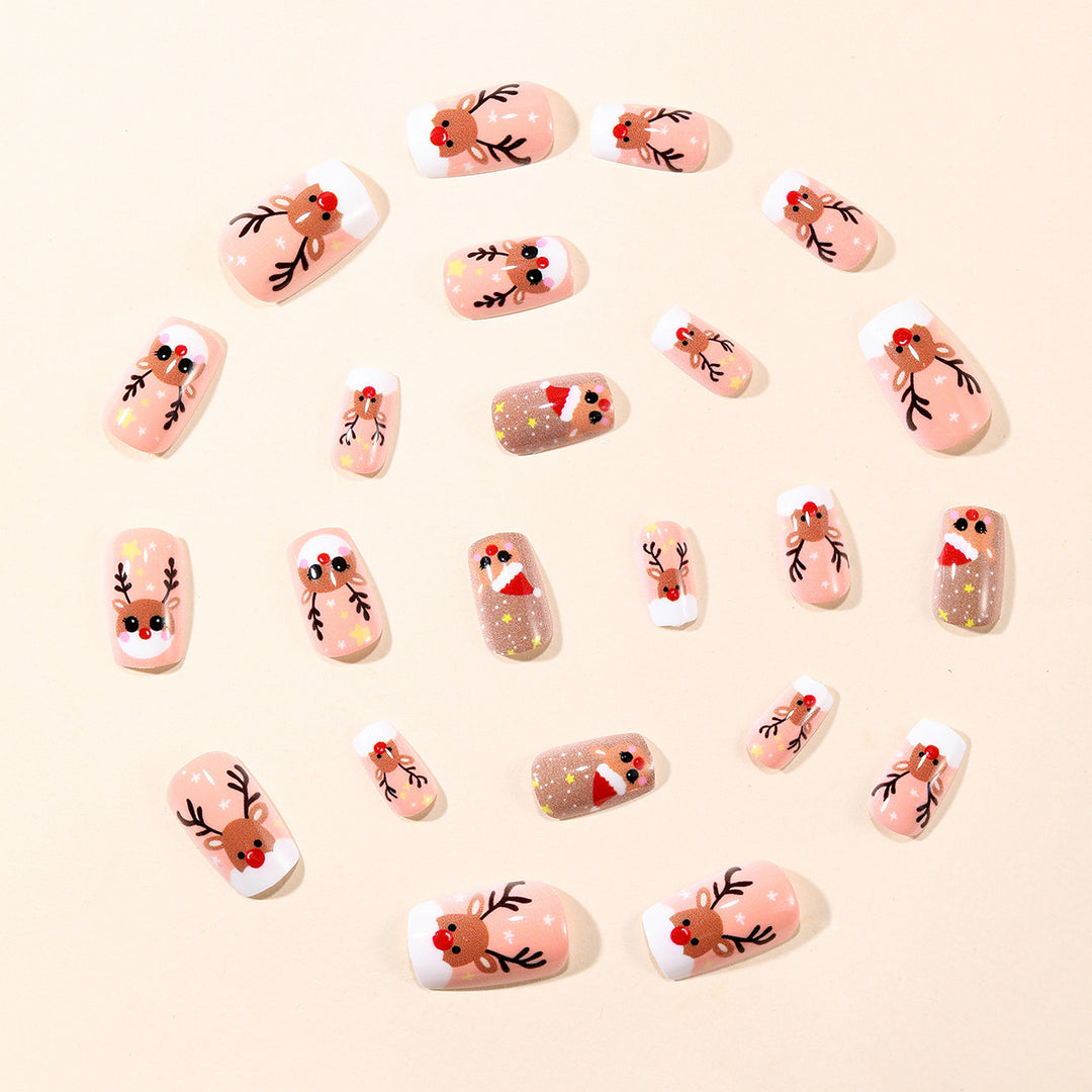 Urlaubs-Themen 3D Rentier Nagelkunst Set Karnz