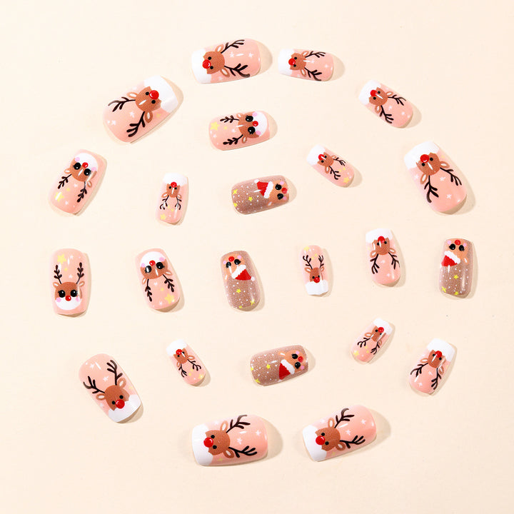 Urlaubs-Themen 3D Rentier Nagelkunst Set Karnz