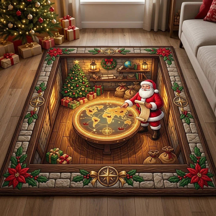 Festlicher Gnome-Themen gesteppter Teppich für Zuhause
