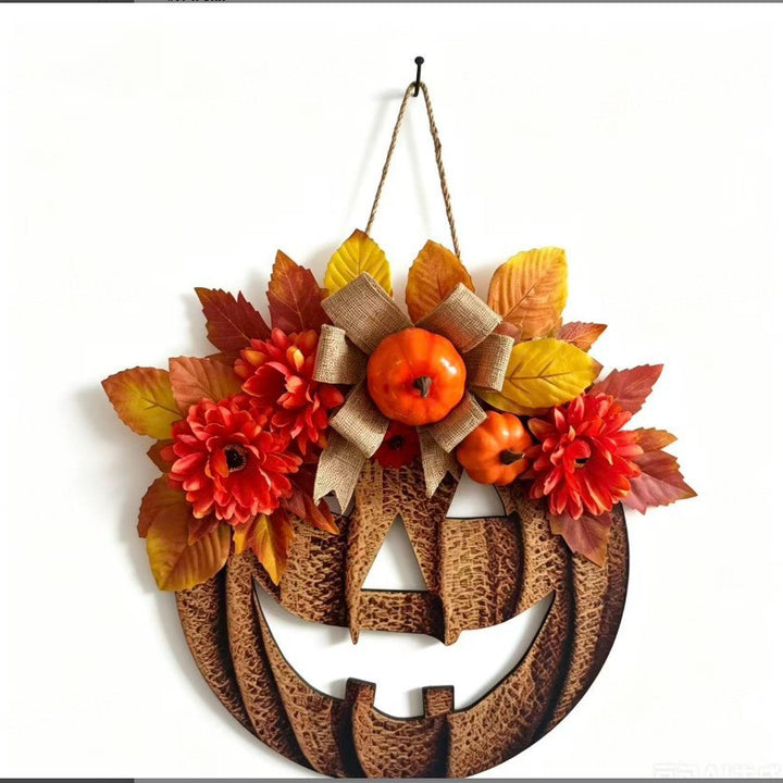Floral Pumpkin Türhänger