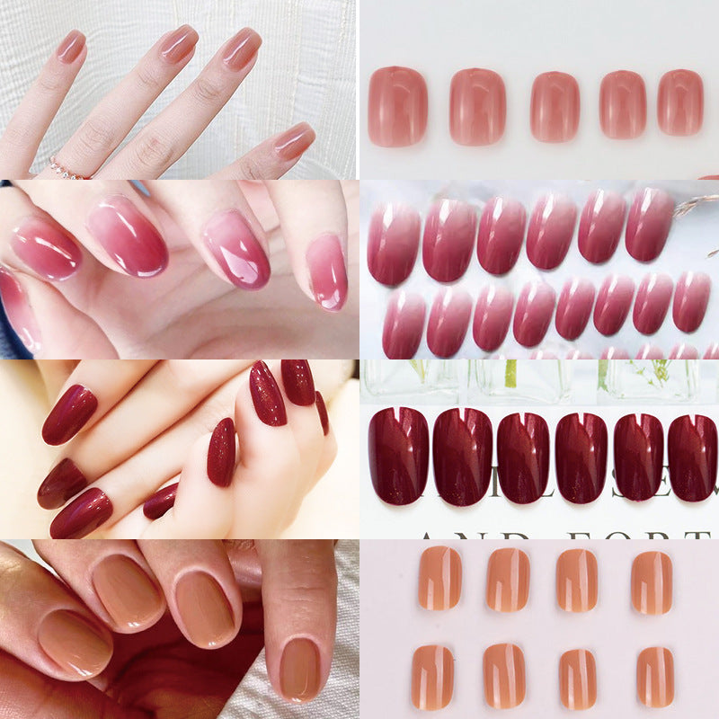 Ombre Glossy Press-On Nagelset Karnz 1790727316
