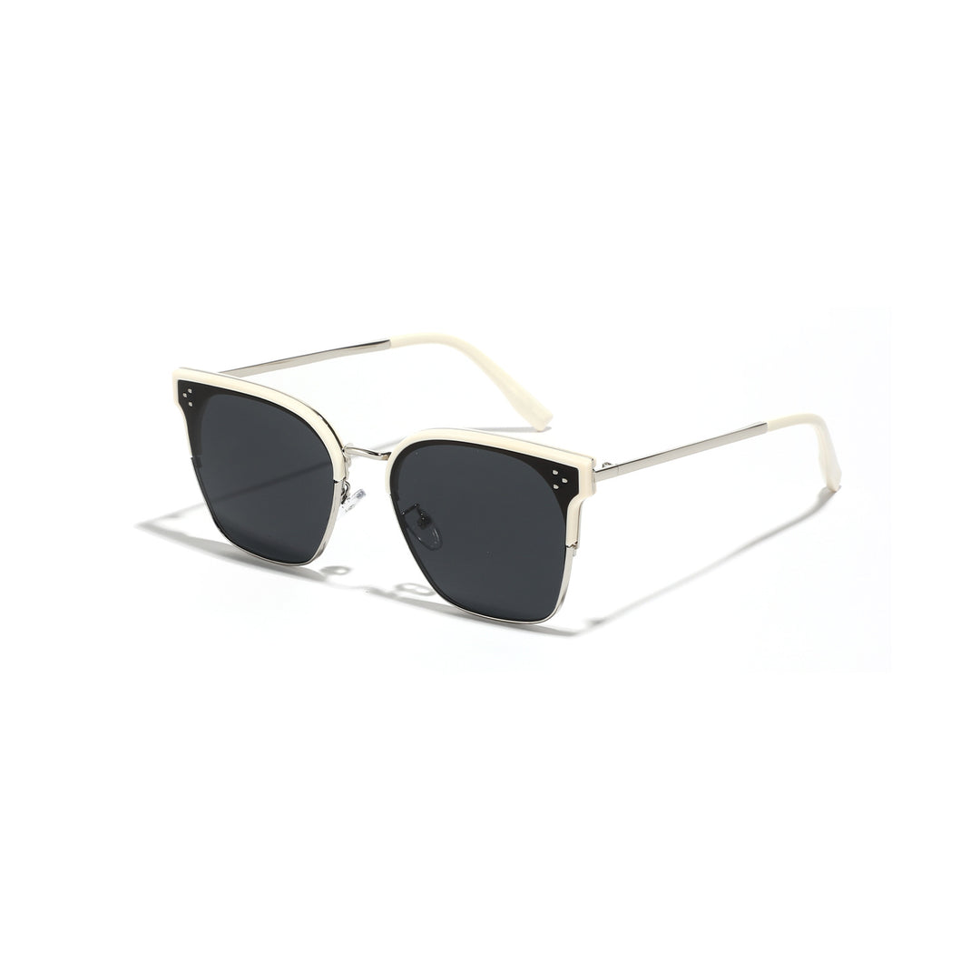 Damen modische Sonnenbrille mit markantem Design und kontrastreichem Rahmen Karnz