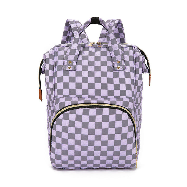 Kariertes Muster Rucksack Karnz