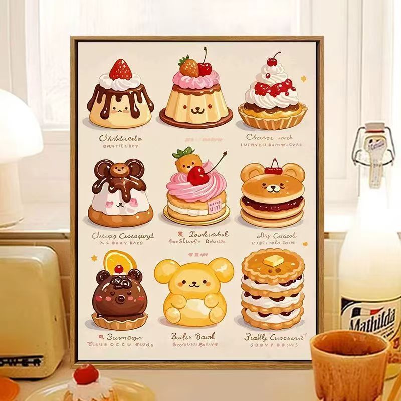 Süßes, dessertthemen Wandkunst Karnz