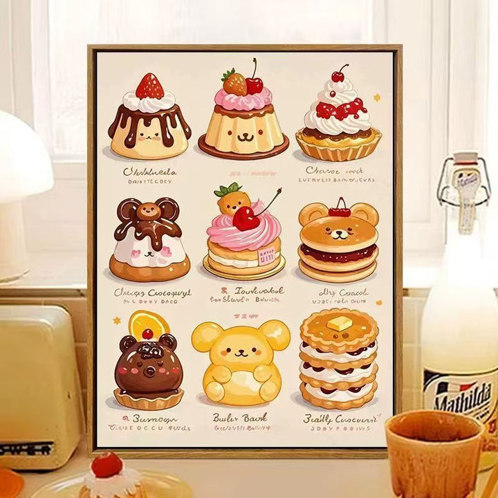 Süßes, dessertthemen Wandkunst Karnz
