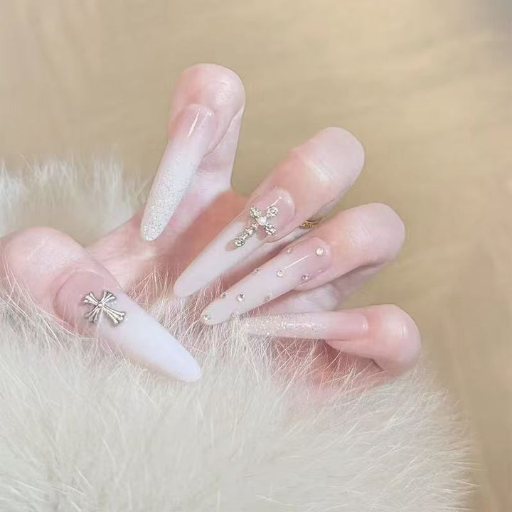 Dekorative Lange Nagelkunst Karnz