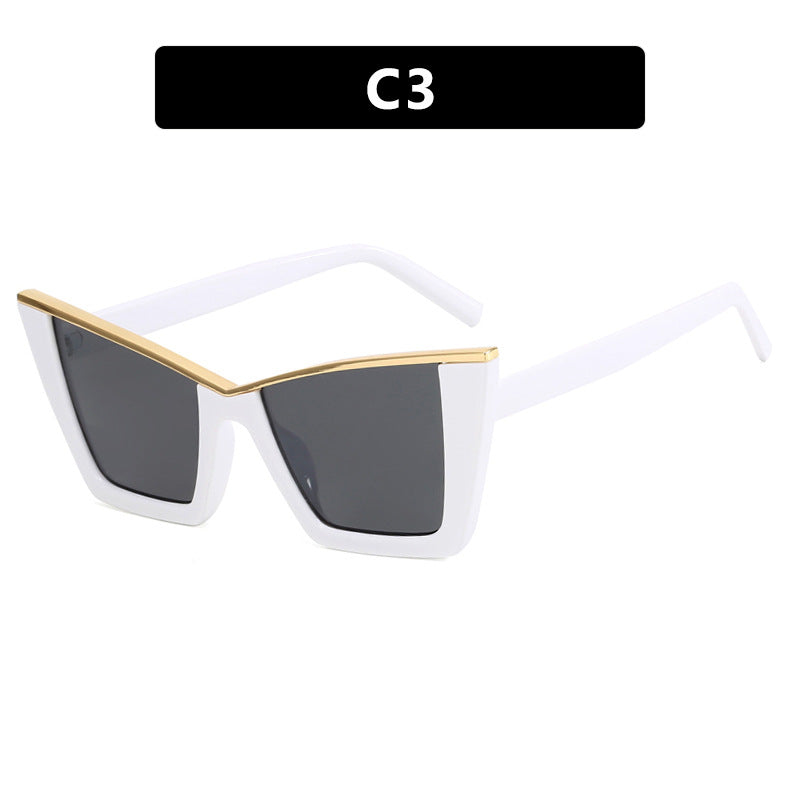 Damen moderne Cat-Eye Sonnenbrille mit extravagantem Design und schützendem UV-Filter Karnz