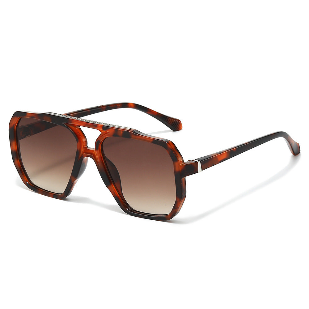 Oversized sechseckige Rahmen Sonnenbrille Karnz