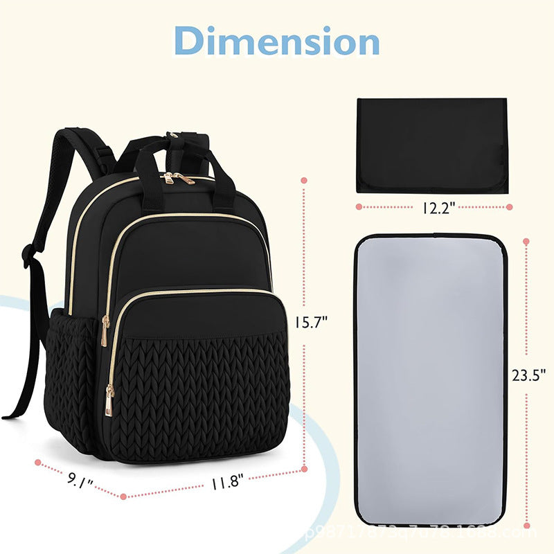 Modischer Rucksack mit Strukturiertem Design und Mehreren Fächern Karnz