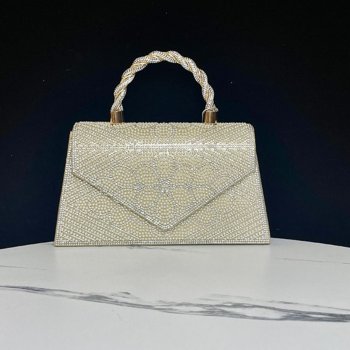 Strass-besetzte Abendhandtasche