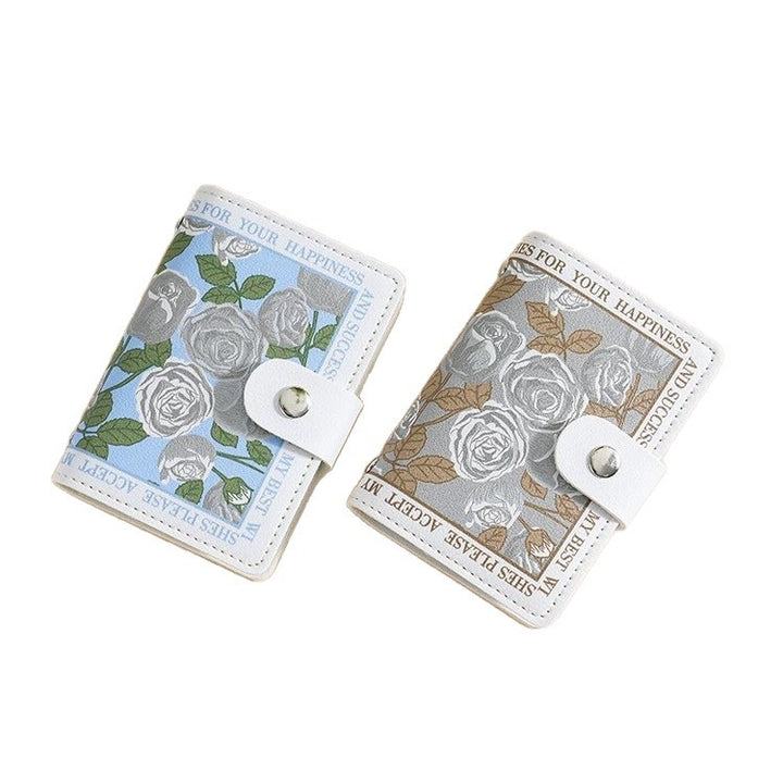 Elegante Rose Druck Geldbörse Karnz