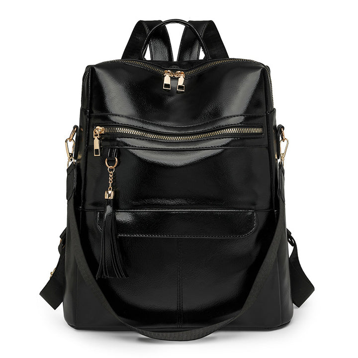 Vielseitiger stilvoller Leder-Rucksack Karnz
