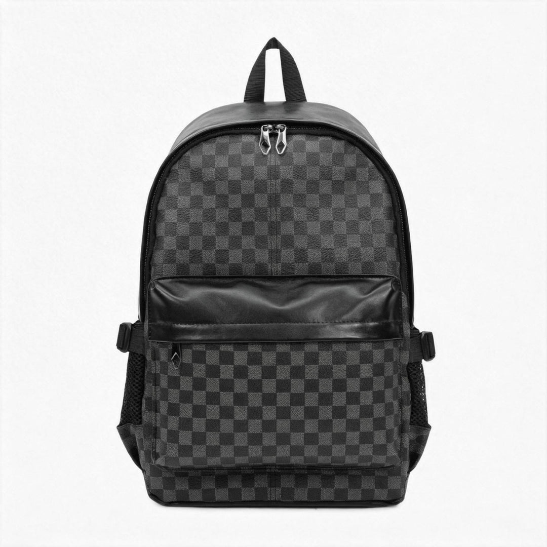 Trendiger Schachbrettmuster-Rucksack