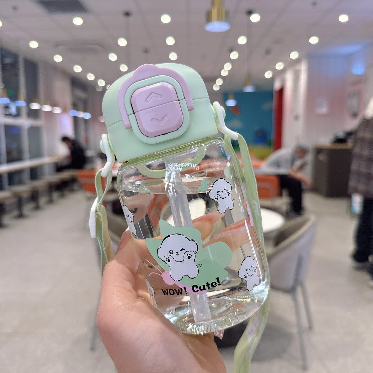Damen Kreative Trinkflasche mit ergonomischem Deckel Karnz