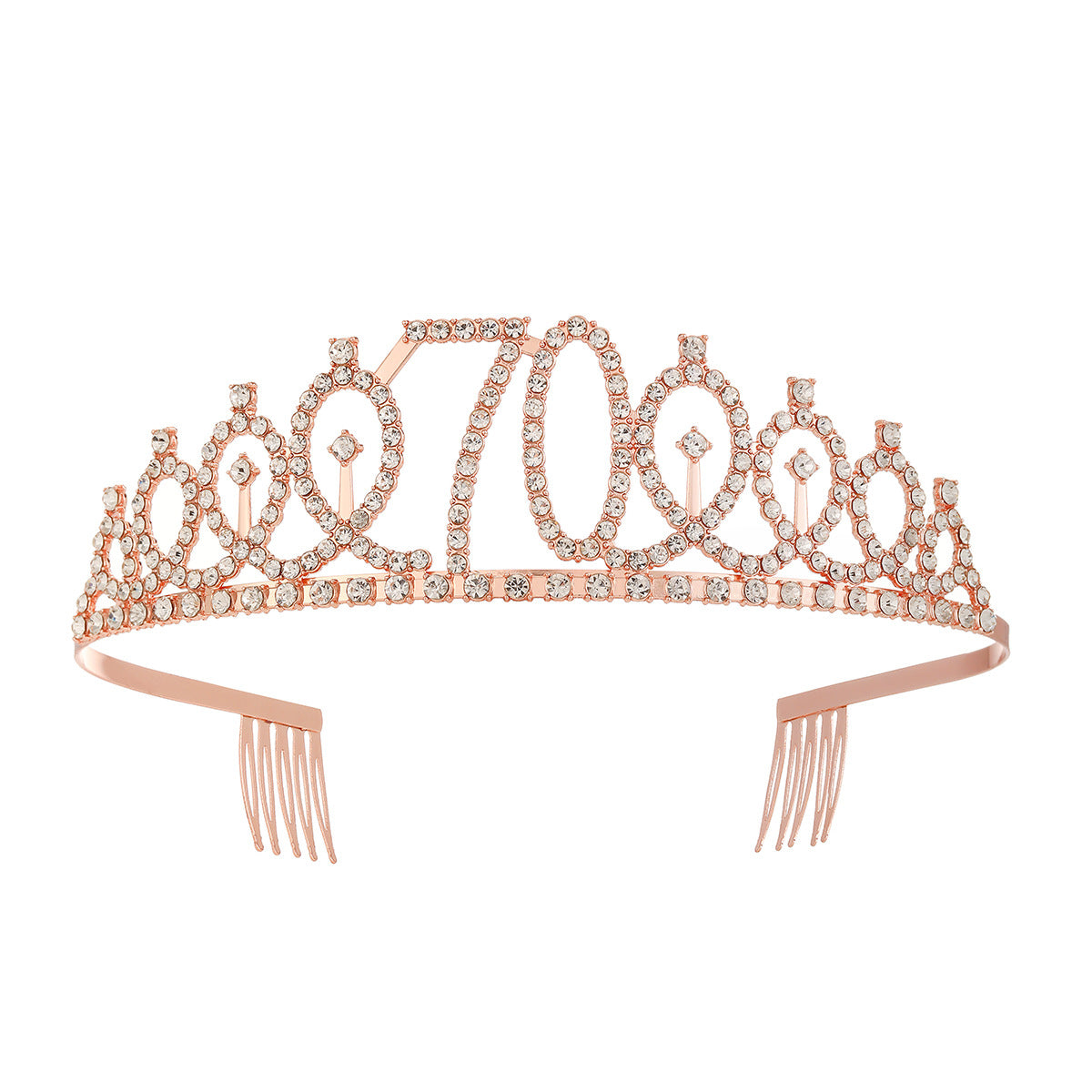 Damen Kristallverzierte Tiara mit elegantem Design Karnz