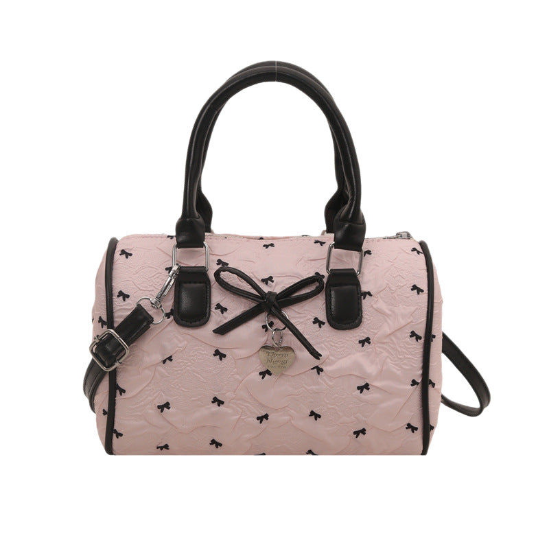 Gep quiltete Mini-Handtasche mit Bogen-Detail