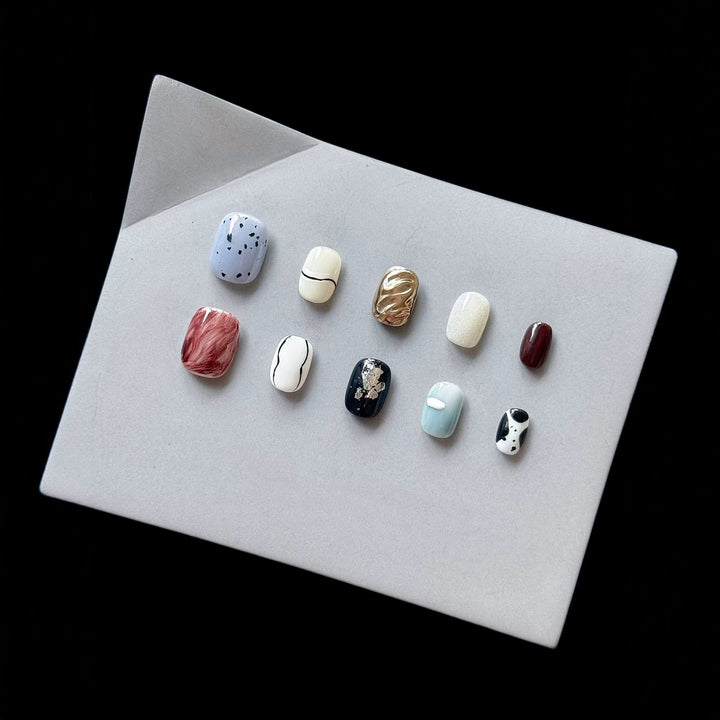 Elegantes Press-On-Nail-Art-Kit