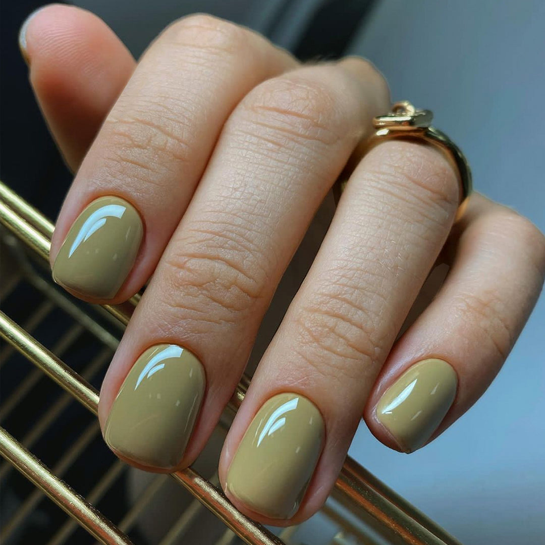 Elegantes glänzendes quadratisches Nagelset Karnz