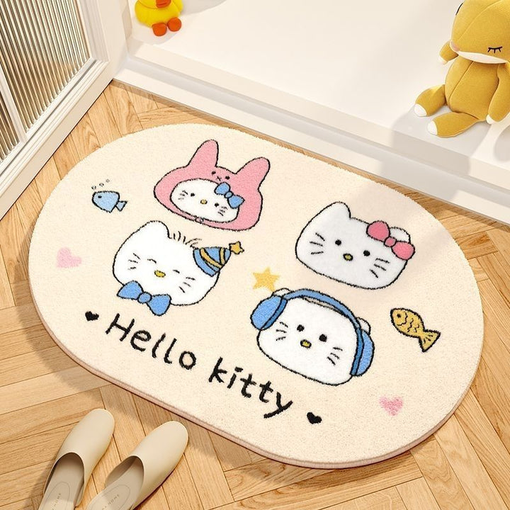 Plüsch Cartoon Katze Badmatte