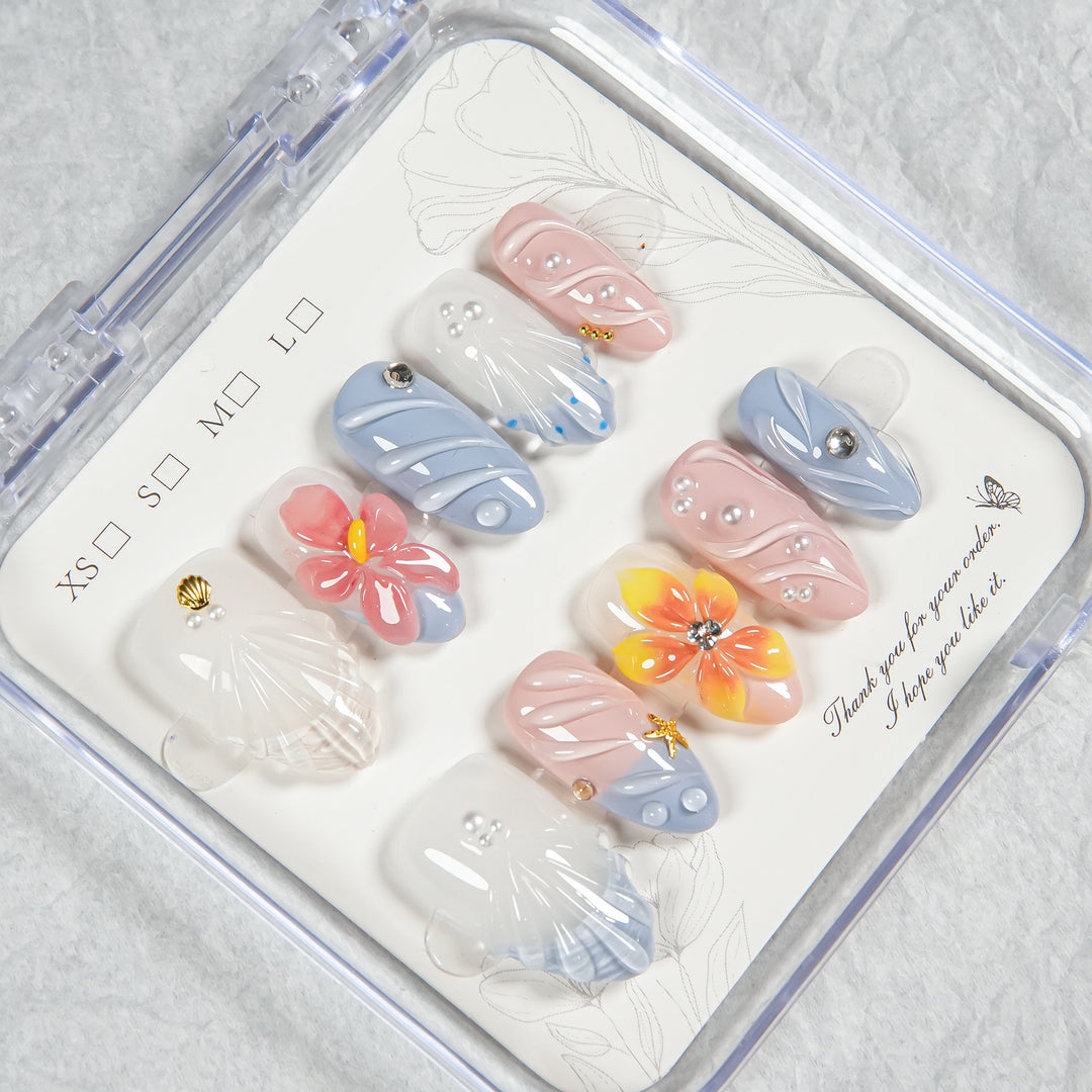 Dekoratives Press-On Nail Art Set