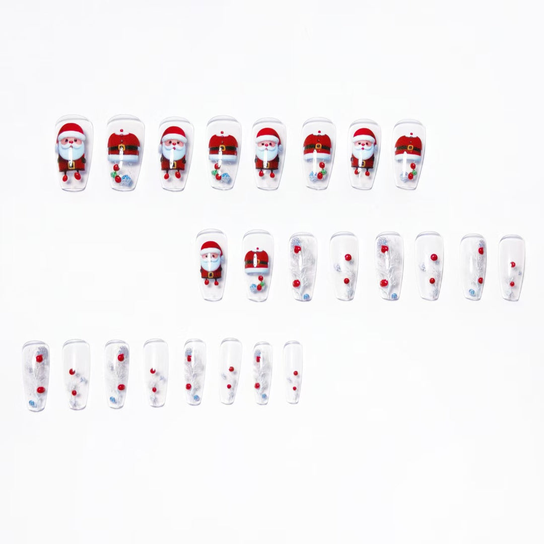 Kunstnägel Im Festlichen Weihnachtsdesign Karnz