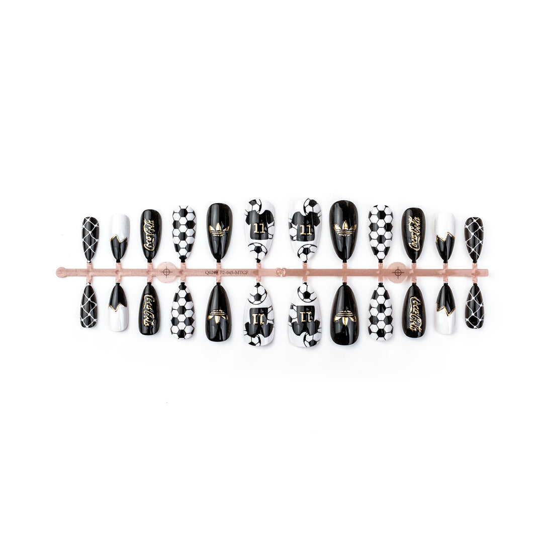 Sport-Themen Press-On Nail Art Set