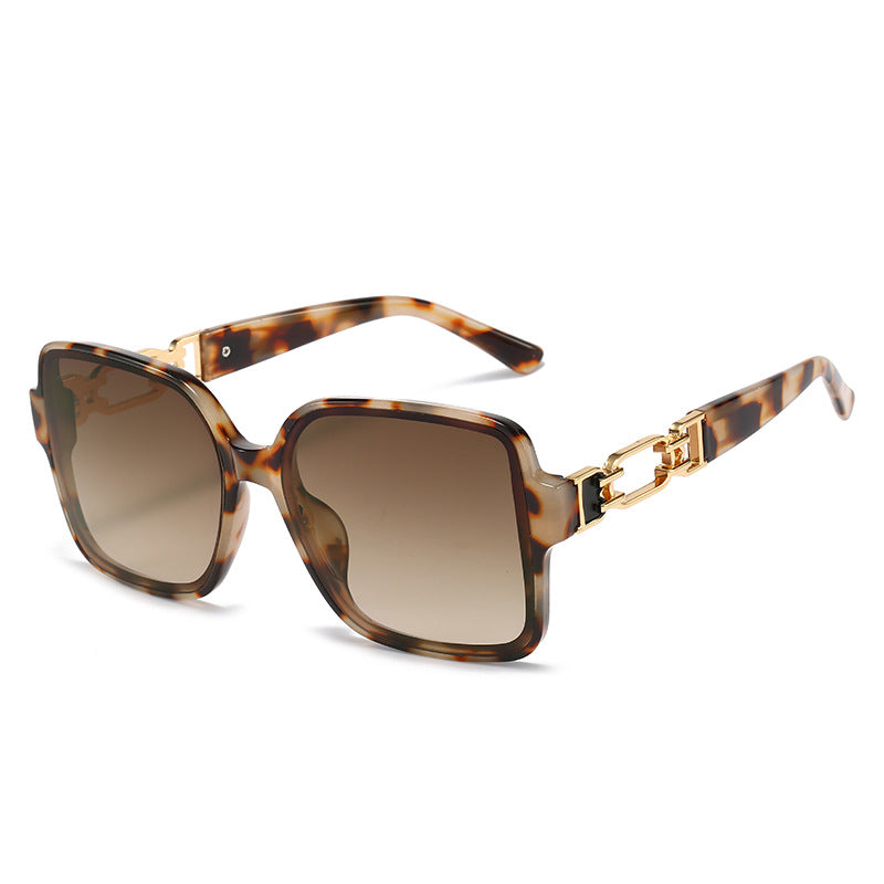 Damen stilvolle quadratische Sonnenbrille mit luxuriösem Schanierdesign Karnz