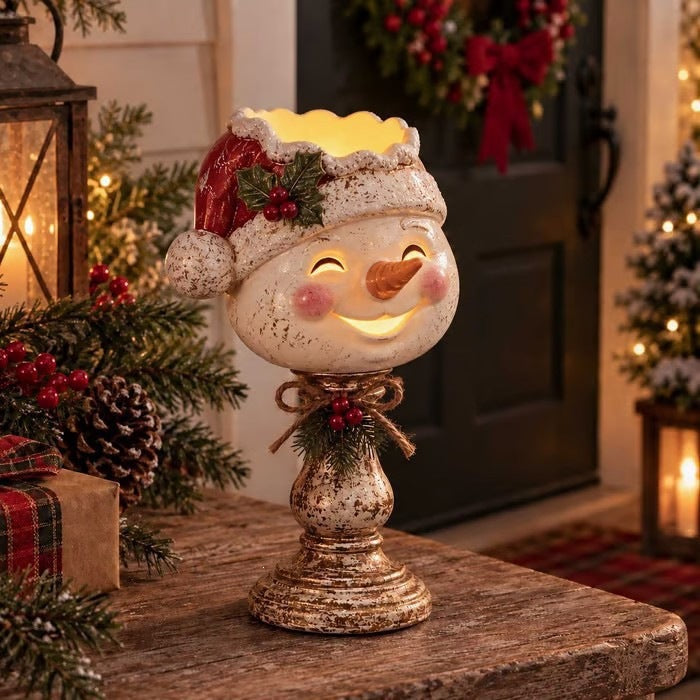 Dekorativer Weihnachtsmann Kerzenhalter Karnz