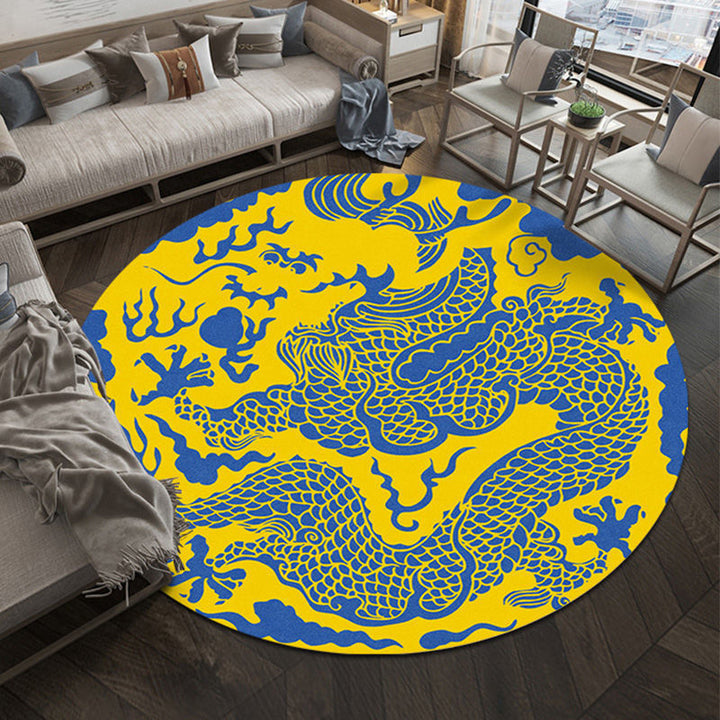 Dekorativer runder Fischdesign-Teppich