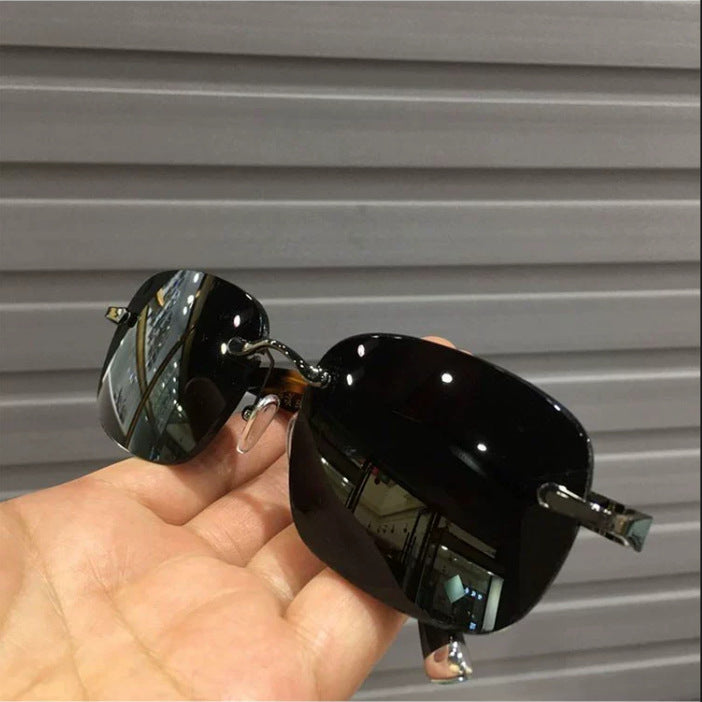 Schlanke geometrische quadratische Sonnenbrille Karnz