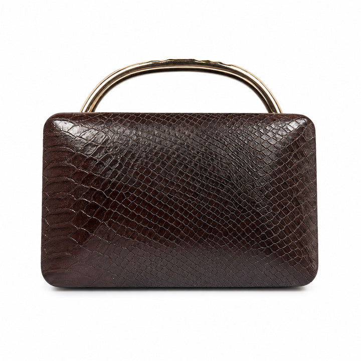 Strukturierte Python-Prägung Handtasche