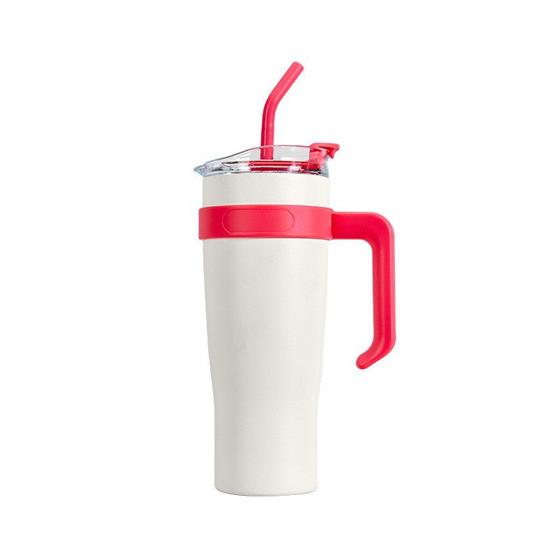 Damen Isolierbecher mit Strohhalm und ergonomischem Griff Karnz