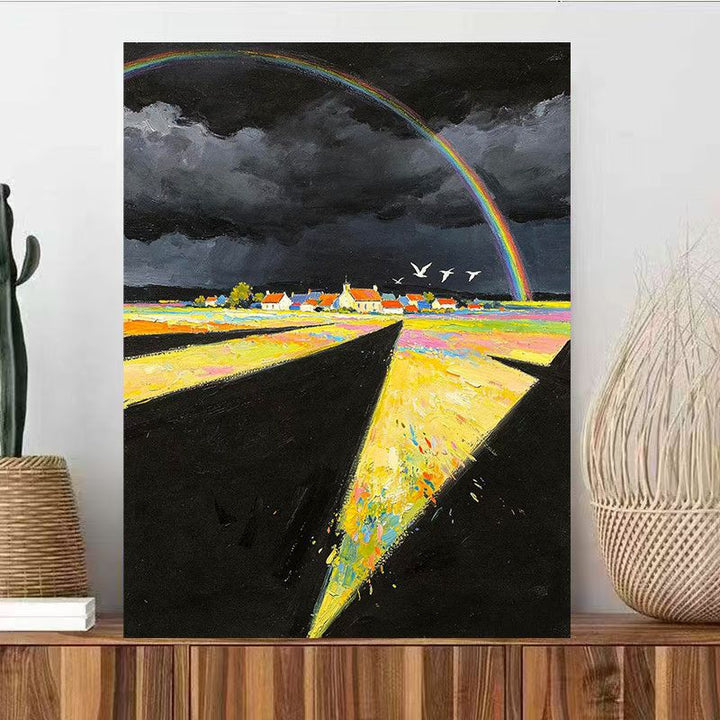 Landschaft inspirierte abstrakte Wandkunst Karnz