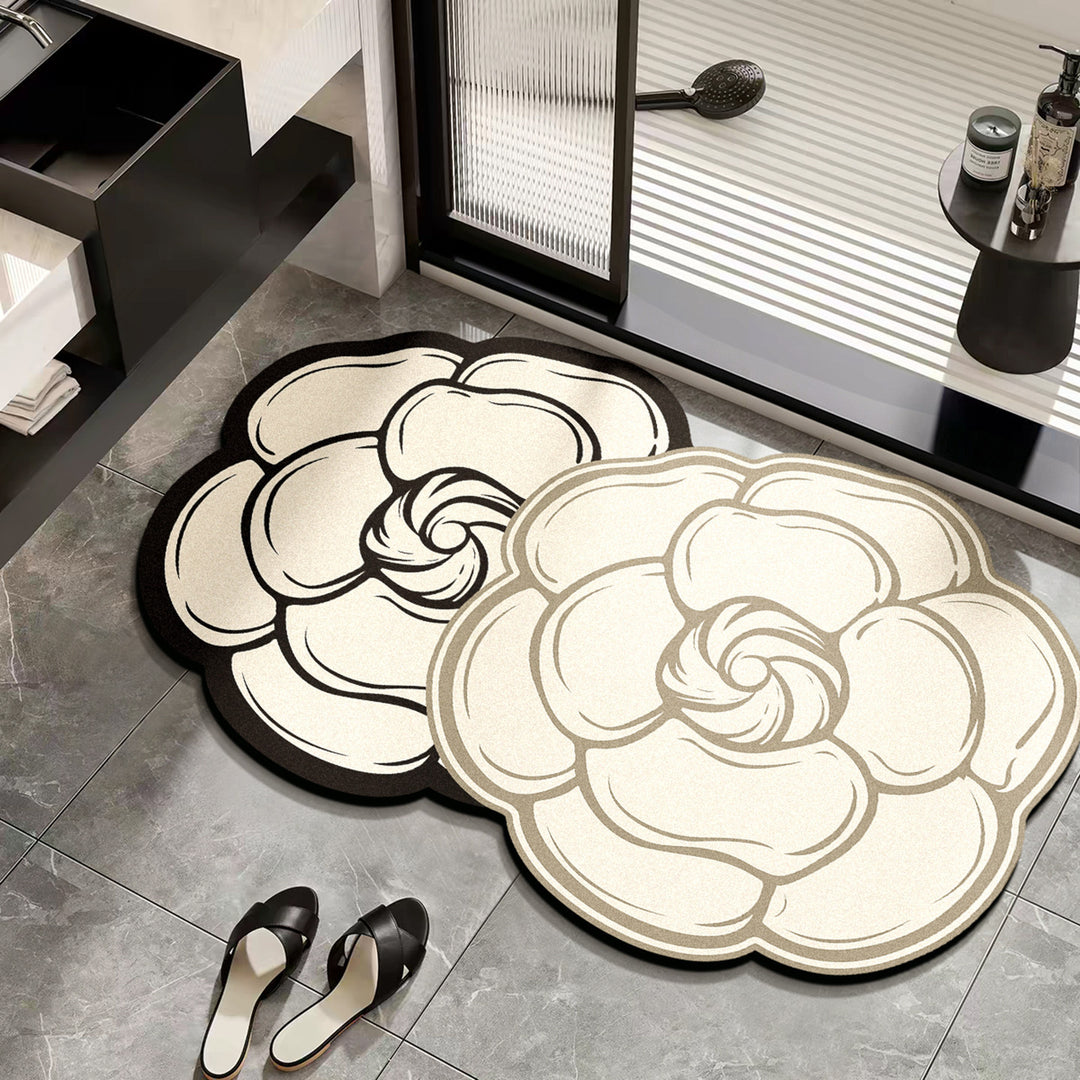 Floral Design Badezimmermatte