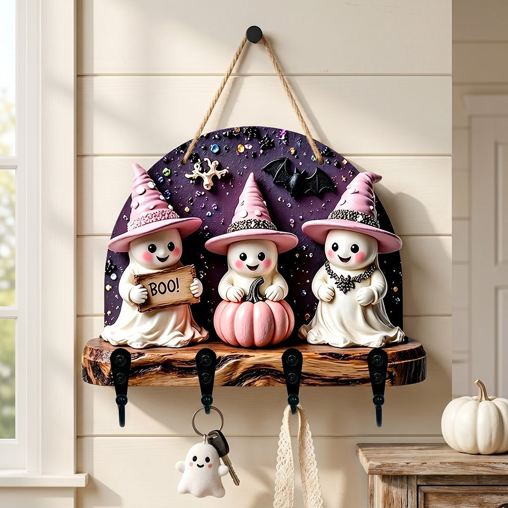 Halloween Dekofigur mit Hexenmotiven Karnz