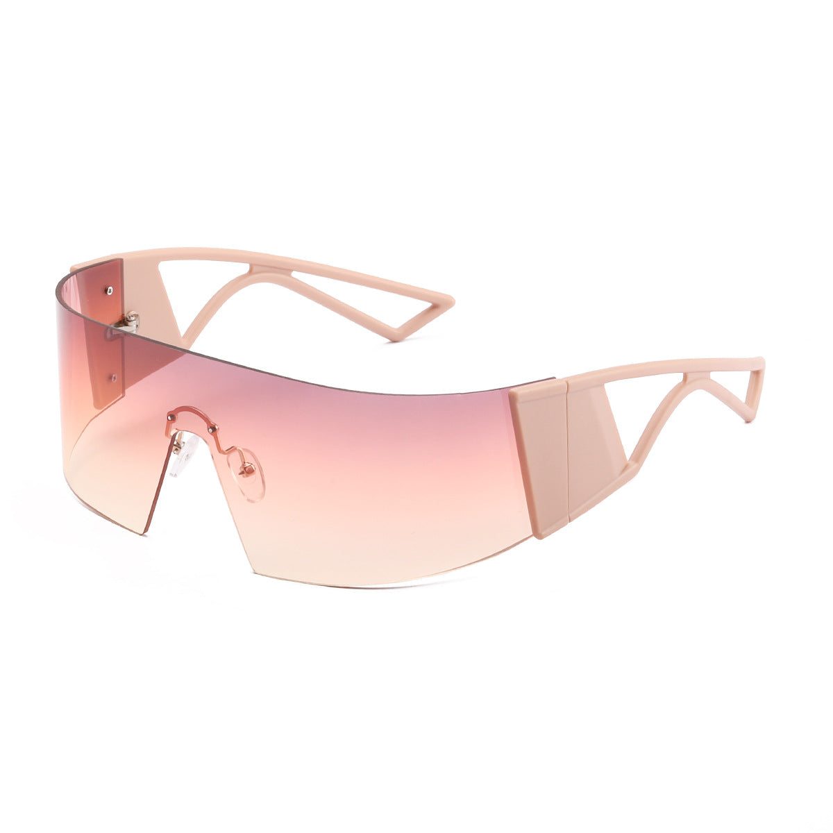 Damen sportliche Sonnenbrille im futuristischen Design Karnz