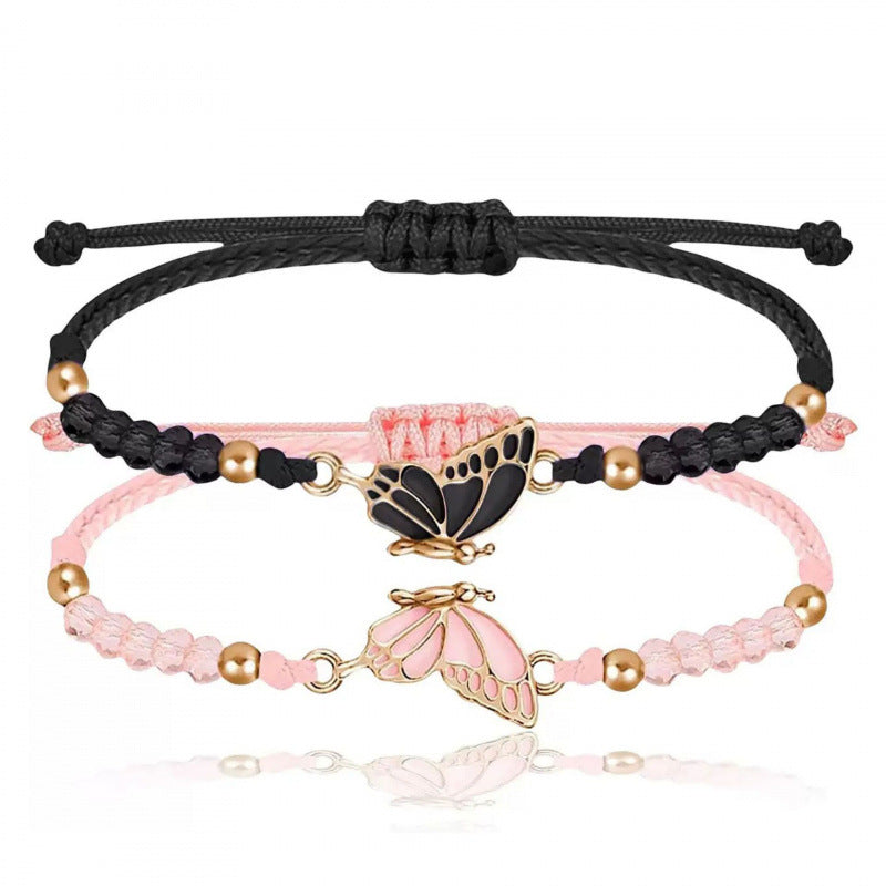 Butterfly Charm Halskette und Armband Set Karnz