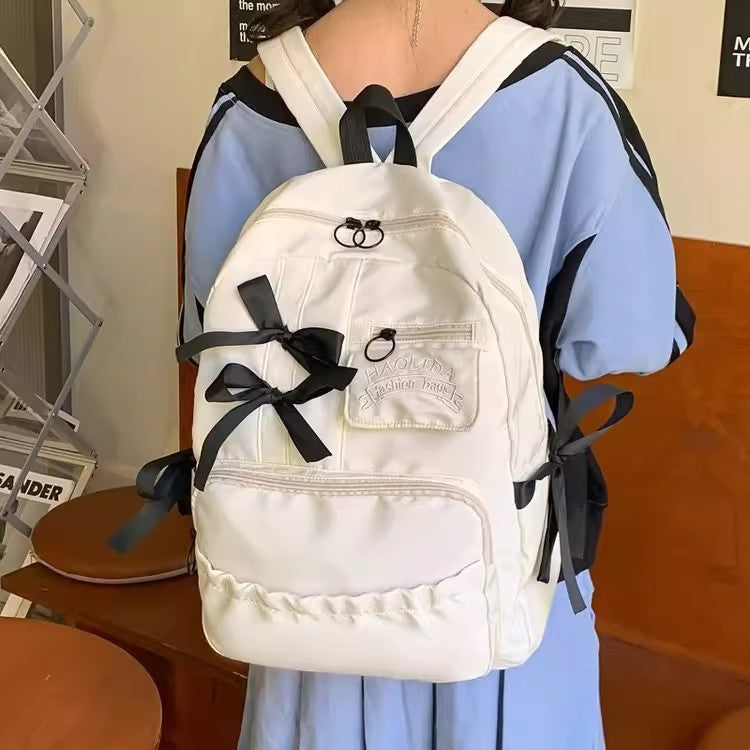 Chic Bogenakzent Stilvolle Rucksack