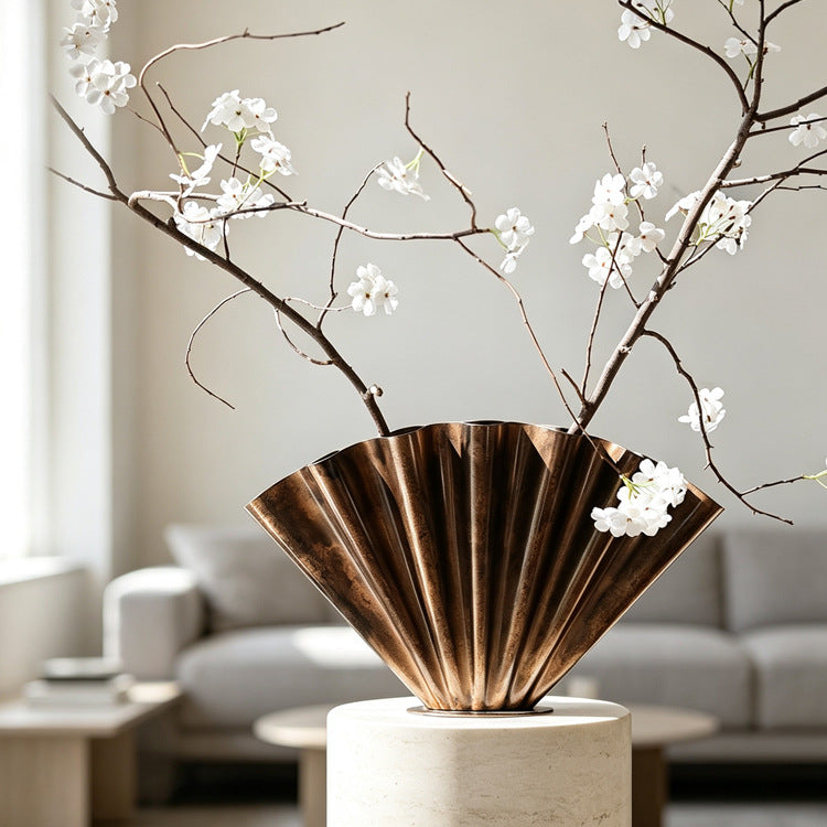 Moderne Künstlerische Metall Blumen Vase