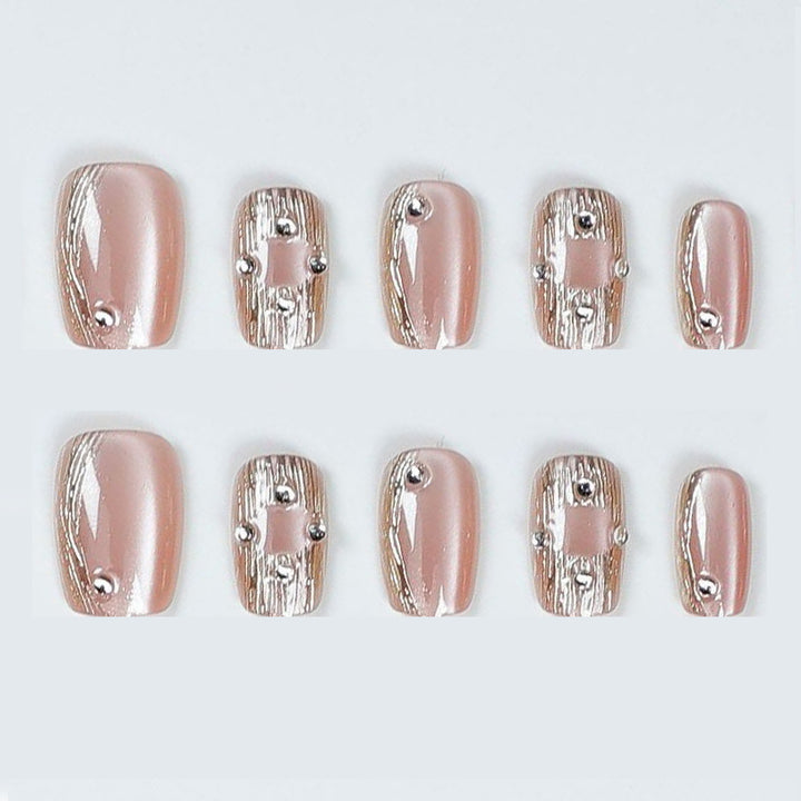Elegante Press-On Nagelkunst Erweiterungen Karnz