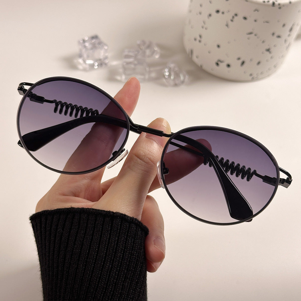 Damen modische glamouröse Sonnenbrille Karnz